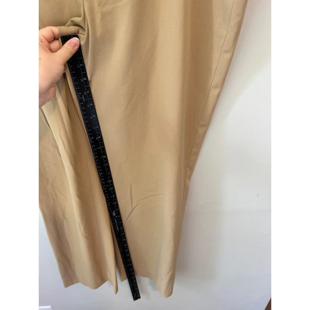 Jones New York Signature Tan Khaki Straight Leg Dress Pants Size 16 Professional